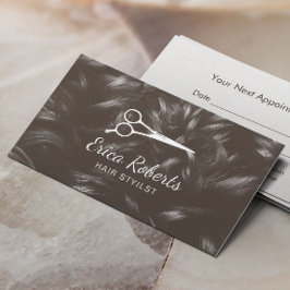 Hair Stylist Beauty Salon Professionell Tidsbeställning Kort