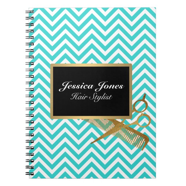 Hair Stylist Binder Spiral Planner Möte Anteckningsbok (Framsidan)