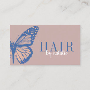 Hair Stylist Butterfly Beauty Salon Dusty Ro Visitkort