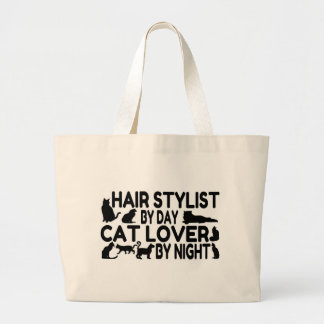 Hair Stylist Cat Lover Jumbo Tygkasse