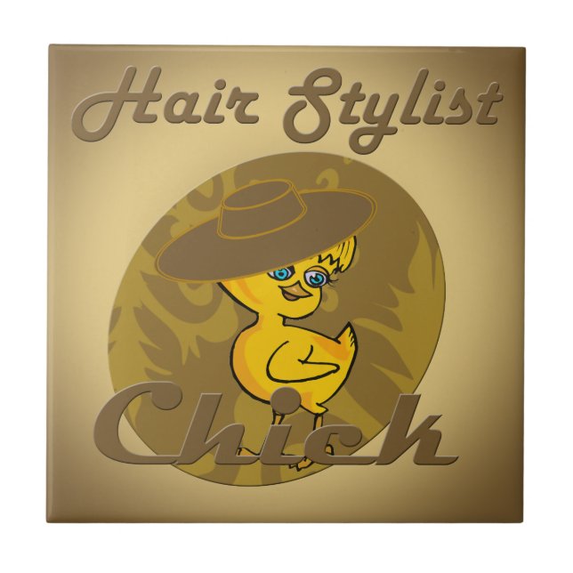 Hair Stylist-Chick #6 Kakelplatta (Framsidan)