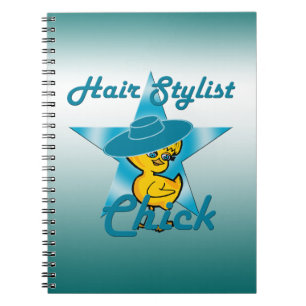 Hair Stylist-Chick #7 Anteckningsbok Med Spiral
