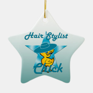 Hair Stylist-Chick #7 Julgransprydnad Keramik
