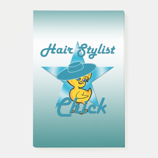 Hair Stylist-Chick #7 Post-it Block (Framsida)