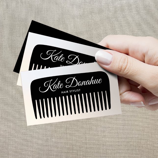 Hair Stylist Comb Beauty Salon Visitkort (Skapare uppladdad)