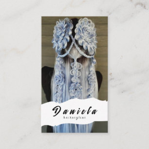 Hair Stylist Cute Sissor Minimalist  Rosa Visitkort