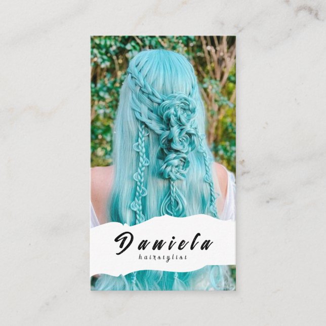 Hair Stylist Cute Visitkort (Framsida)