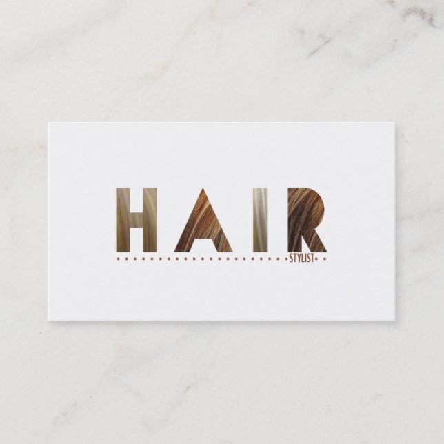 Hair Stylist (Dagens bästa pris) Visitkort (Framsida)