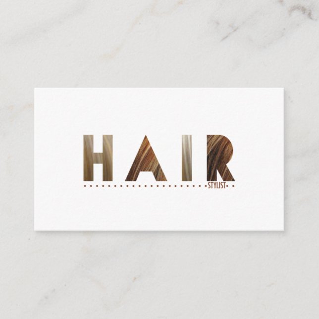 Hair Stylist (Dagens bästa pris) Visitkort (Framsida)