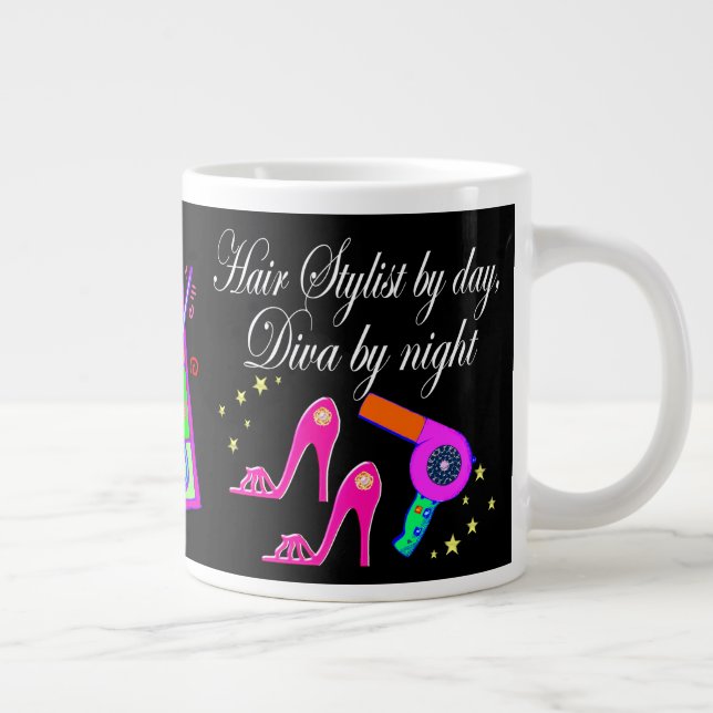 HAIR STYLIST DIVA-PERSONLIG JUMBO MUGG (Höger)