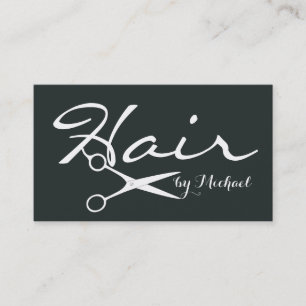Hair Stylist Elegant Charleston grönt - bakgrund Visitkort
