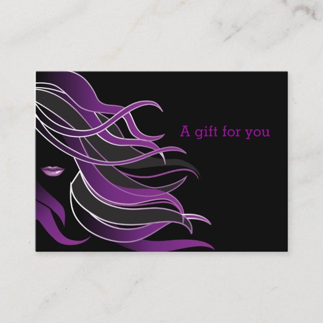 Hair stylist Gift-certifikat Rabattkort (Framsida)