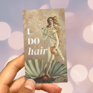 Hair Stylist Goddes & Guld Scissor Beauty Salon Visitkort