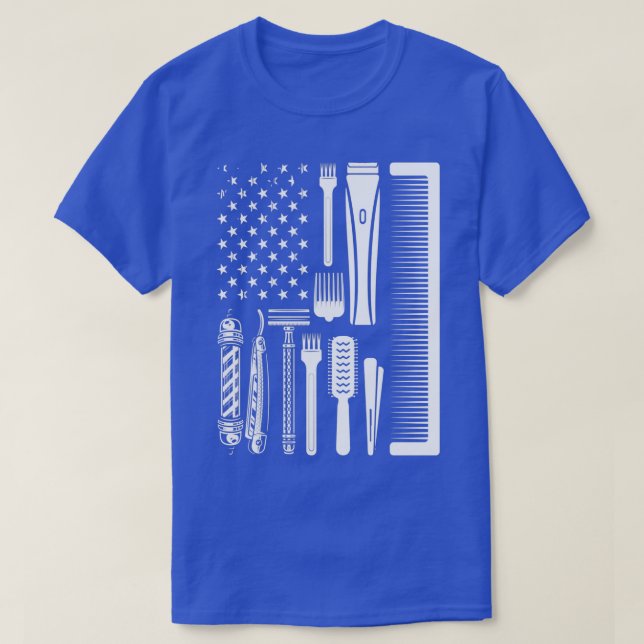 Hair Stylist Hairdresser Barber Salon Verktyg Amer T Shirt (Design framsida)