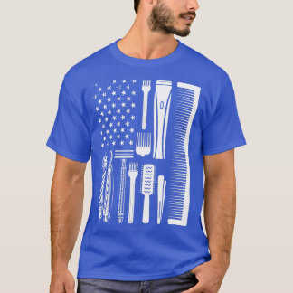 Hair Stylist Hairdresser Barber Salon Verktyg Amer T Shirt