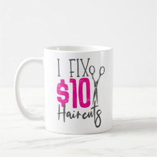 Hair Stylist Hairdresser I laga $10 Haircut Kaffemugg