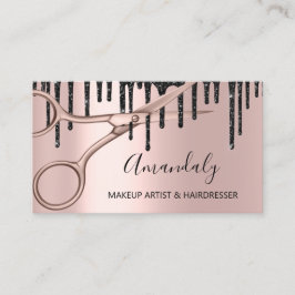 Hair Stylist Hairdresser Ro Sissors Drives QR Visitkort