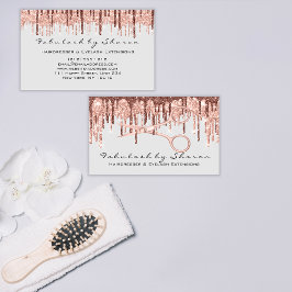 Hair Stylist Hairdresser Scissors Ro Drifts Grått Visitkort