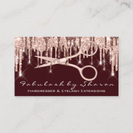 Hair Stylist Hairdresser Scissors Ro Drips VIP Visitkort