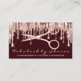 Hair Stylist Hairdresser Scissors Ro Drives VIP Visitkort