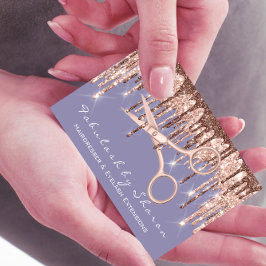 Hair Stylist Hairdresser Scissors Ro Smoky Viole Visitkort