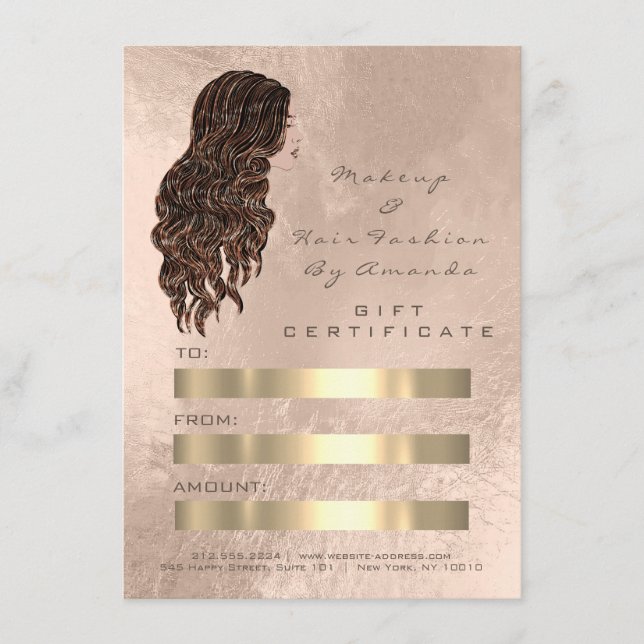 Hair Stylist Hairdresser Sjöjungfru Copper Pearl (Framsida)