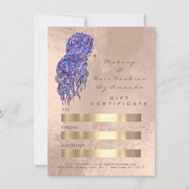 Hair Stylist Hairdresser Sjöjungfru Guld Pearl (Framsida)