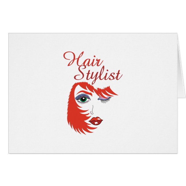 HAIR STYLIST HÄLSNINGSKORT (Framsidan Horizontal)