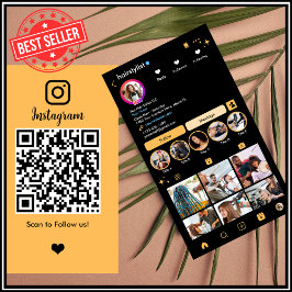Hair Stylist Instagram Peach | Sök efter QR för an Visitkort