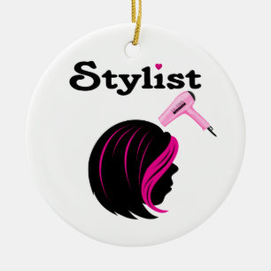 Hair Stylist Julgransprydnad Keramik
