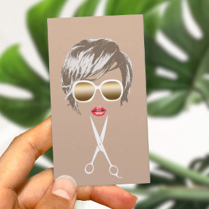 Hair Stylist Kort Haircut Girl Beauty Salon