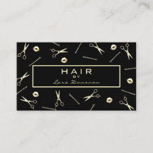 Hair Stylist Luxury Guld Sissare Mönster