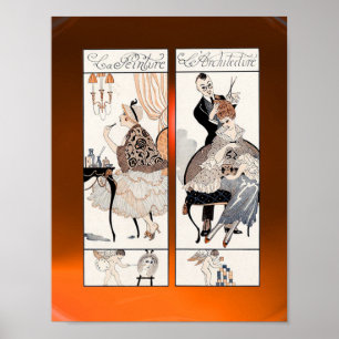 HAIR STYLIST ,MODE BEAUTY SALON MAKE ARTIST POSTER