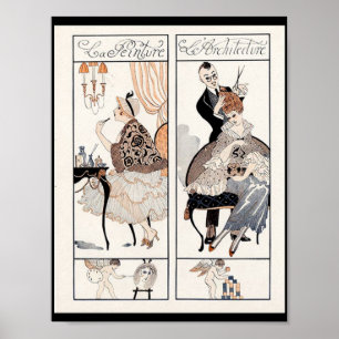 HAIR STYLIST ,MODE BEAUTY SALON MAKE ARTIST POSTER