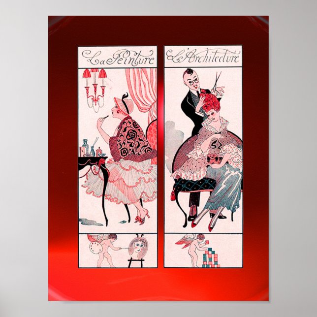 HAIR STYLIST ,MODE BEAUTY SALON MAKE ARTIST POSTER (Framsidan)