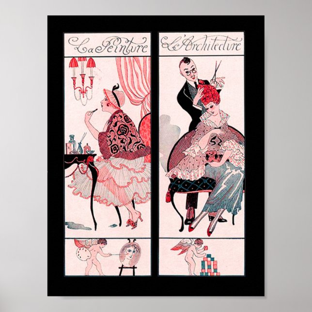 HAIR STYLIST ,MODE BEAUTY SALON MAKE ARTIST POSTER (Framsidan)