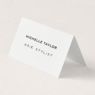 Hair Stylist Modern Minimalist Trendig Visitkort