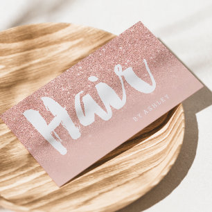 Hair stylist modern typografi ro guld visitkort