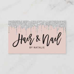 Hair Stylist Nail Salon Silve Drives  Rosa Visitkort