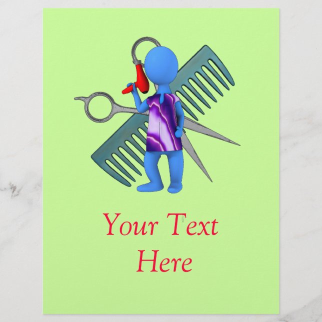 Hair Stylist Reklamblad (Framsidan)