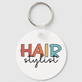 Hair Stylist Retro Hairdresser Gift Nyckelring