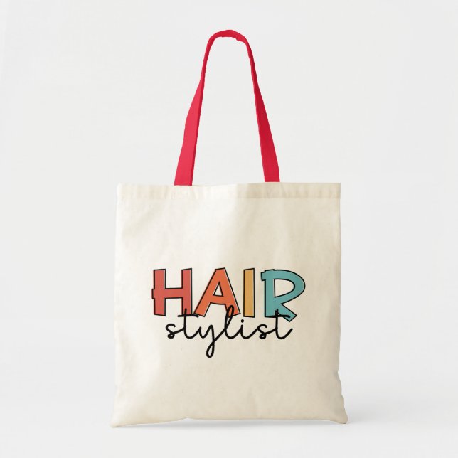 Hair Stylist Retro Hairdresser Gift Tygkasse (Framsidan)