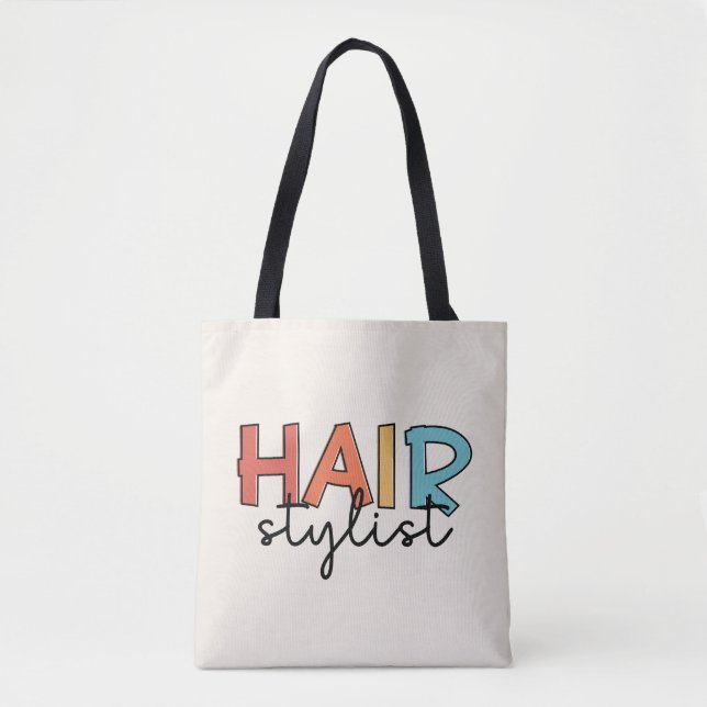 Hair Stylist Retro Hairdresser Gift Tygkasse (Framsida)