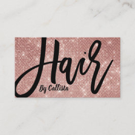 Hair Stylist Ro Guld Glitter Modern Typografi Visitkort