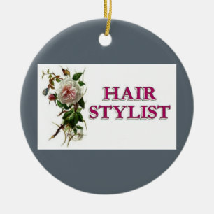 Hair Stylist Ro Julgransprydnad Keramik
