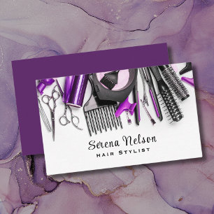 Hair stylist Salon Hairdresser Verktyg Beauty Visitkort