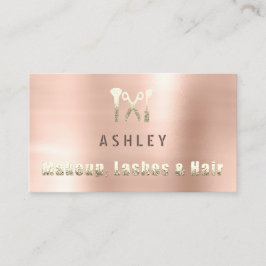 Hair Stylist Salon Makeup Lash Möte Visitkort