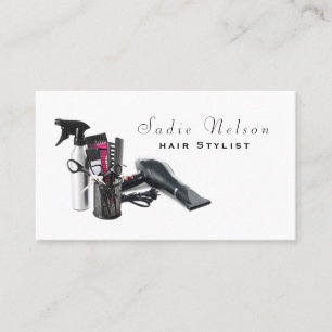 Hair stylist Salon Verktyg Beauty Affärskort Visitkort