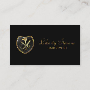 Hair Stylist Salon Verktyg Beauty Visitkort