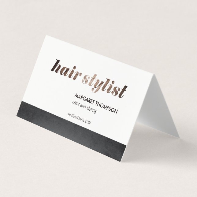 Hair Stylist/Salon Visitkort (Framsida)